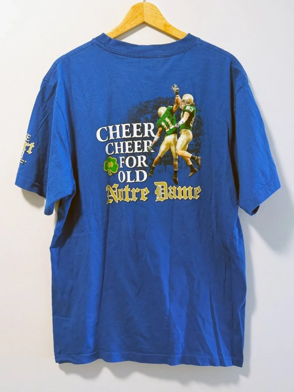 Adidas Notre Dame The Shirt 2011 Football Graphic Tee Royal Blue Mens Size XL
